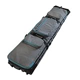 Winterial Rolling Expandable Snowboard and Ski Bag - Ski and Snowboard Bag with Wheels, Fits 2 Boards or 2 Sets of Skis up to 70in, Expandable Main Compartment, Double Layered Water Resistant Interior