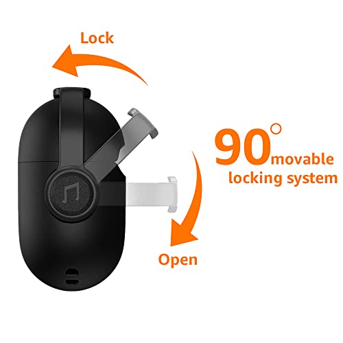 Image of Amazon Basics Tough Shockproof with Lock Cover Case Compatible with Airpods Pro 2 / Airpods Pro GEN-2 (2022) - Black