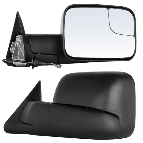 ECCPP Pair Tow Mirrors For Dodge For Ram 1500 2500 3500 Pickup 1994-1997