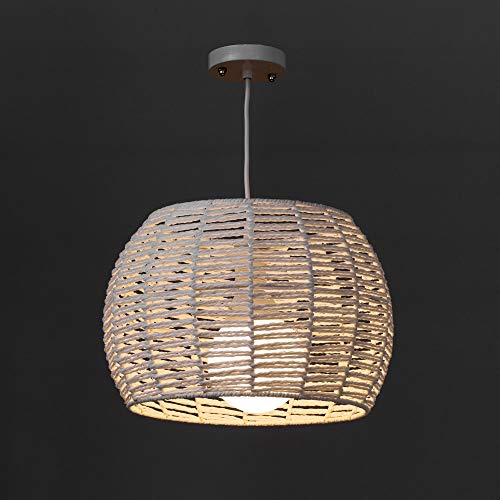 Lampara-de-techo-de-metal-blanca-de-23x35x35-cm-LOLAhome 41MVb248jdL