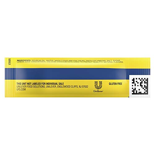 Hellmann's Real Mayonnaise Stick Packets Easy Open, Made With 100% Cage Free Eggs, Gluten Free, 0.38 Oz, Pack Of 210 #TOP4