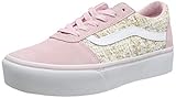  Vans Ward Platform Suede, Zapatillas para Mujer, Rosa ((Tweed) Chalk Pink Vw4), 37 EU