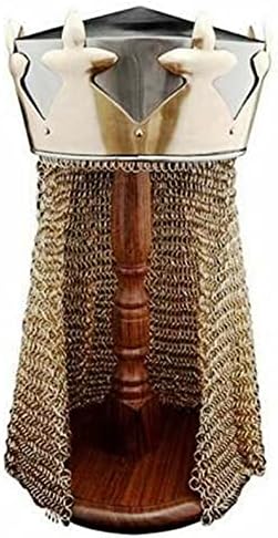 Miniatura 2 de Maritime Nautical Monty Python King Arthur - Casco con cola Av, color plateado, plateado