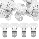 CLISPEED 20 Clips Metálicos para Zapatos Grandes Hebillas Desmontables de Acero Inoxidable Accesorios Planos para Decoración y Manualidades 20 Piezas para Adornar Calzado Mujer Fiesta