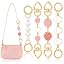 A14 4pcs White and Pink Bag Extender Chain(multistyles)