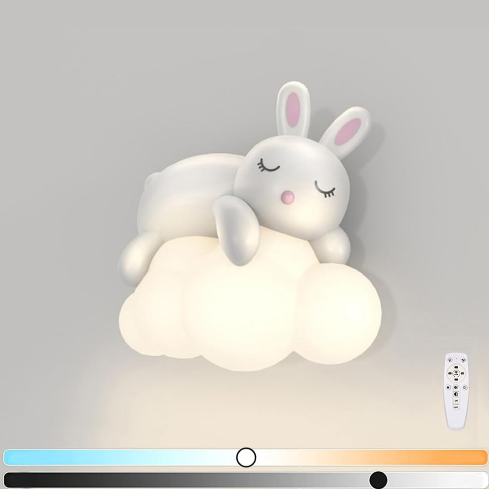 Ledmurale Chambre D'Enfant Nuage 24W avec Télécommande et Intensité Variable