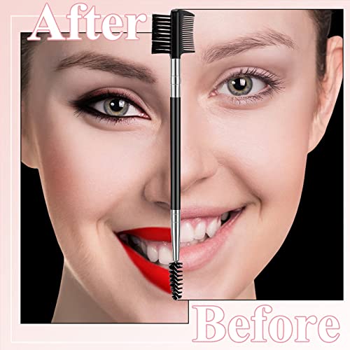 3 Pcs Eyebrow Brush Eyelash Comb Eyelash Shaper And Eyebrow Brush Dual Comb Double Head Eyebrow Brush Eyebrow Eyelash Makeup Grooming Tool For Women Girls Cosmetic Travel (Mixed Style) #TOP2