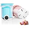 Creami Swirl Pints & Lids for Ninja Swirl Ice Cream Maker NC700 Series, Swirl Container Replacement for Ninja Creami, BPA-Free & Dishwasher Safe (Pink&Blue, 2Pcs)