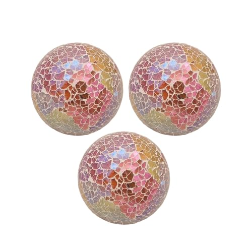 Boules mosaïque en verre de style B : 3 sculptures sphériques d'exception - 8
