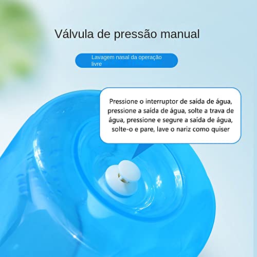 NUTOT Frasco de lavagem nasal,nariz limpador de nariz Irrigação nasal,Neti Pot Sinusite Enxaguante N