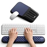 Base antidérapante en polyuréthane améliorée : équipé d'un fond antidérapant en polyuréthane de haute qualité, les repose-poignets du clavier et de la souris offrent une stabilité supérieure et restent fermement en place sur n'importe quelle surface, que ce soit sur un bureau, sur vos genoux ou même sur des tissus doux. Les bords sont spécialement renforcés pour éviter les boucles au fil du temps, assurant une planéité à long terme et un soutien fiable.