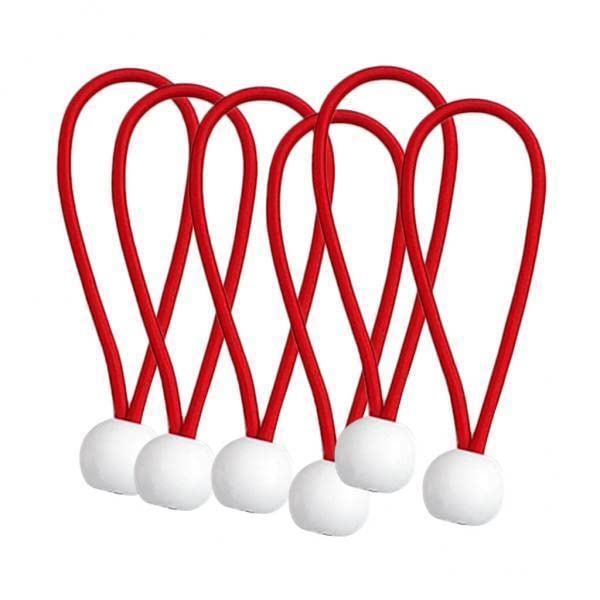 Bnf® 4x6 Pcs Heavy Duty Bungee Ball Cord Tarp Tent Tie Down Ball Rope Red 8 inch-image-36