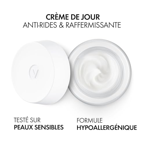 Vichy, Liftactiv H.A., Crème de Jour Anti-Rides & Anti-Âge, Lisse & Repulpe, Enrichi en Rhamnose & Néo-Hespéridine, Pour Peau Normale à Mixte, 50 ml