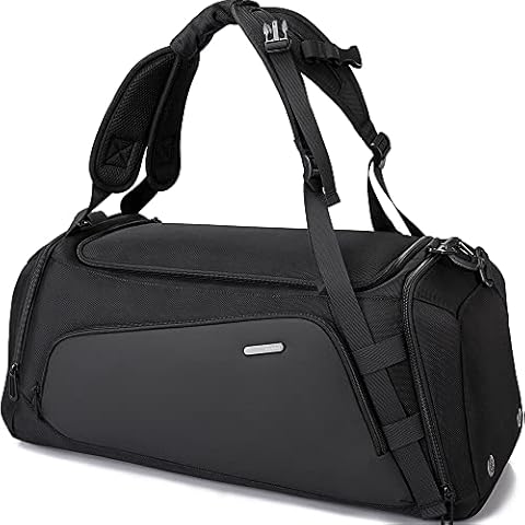 BANGE Gym Bag for Men,Dry and Wet Depart Pocket Sports Duffel Backpack with Shoes Compartment,Short-Distance Trip Duffel Gym Bag for Men Women Cover