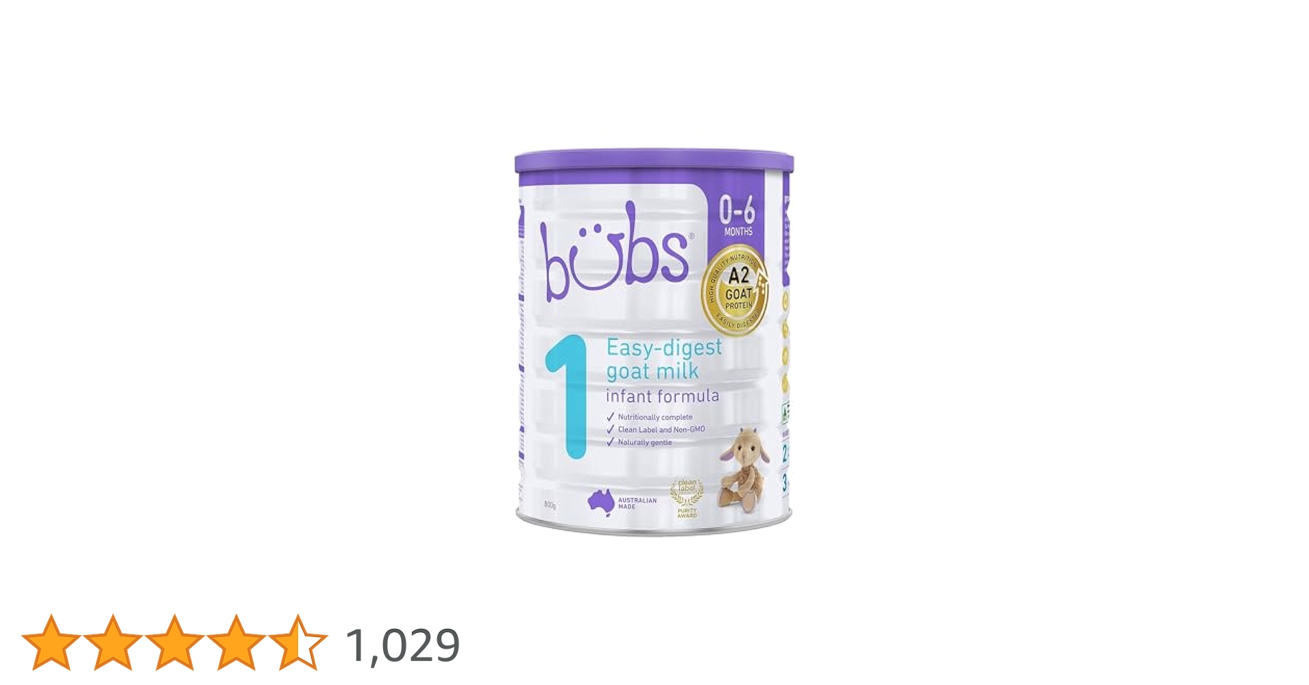 Bubs 1 Halal Organic powder milk、0-6 Bubs Organic® Grass Fed Infant Formula Stage 1 – Bubs Australia
