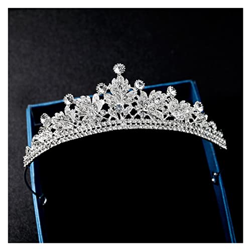 Corona de cristal cómoda que no daña el pelo y tiaras para niñas 4