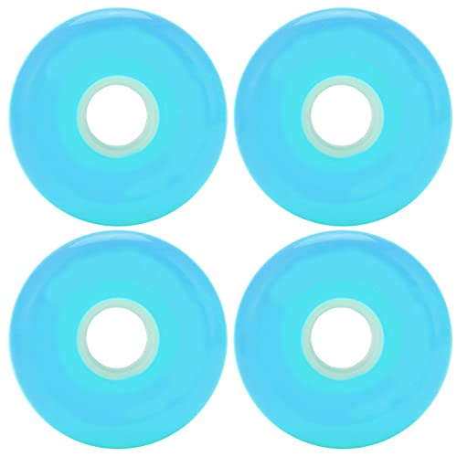 Ruedas de Monopatín de 70 Mm, 4 Piezas de Ruedas de Monopatín 80A, Repuesto de Glaseado para Ruedas de Longboard Cruiser (Blue)