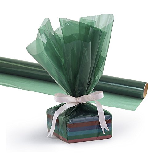 Hygloss Products Cello-Wrap Roll, Green, 20-Inches X 12.5-Feet #TOP1