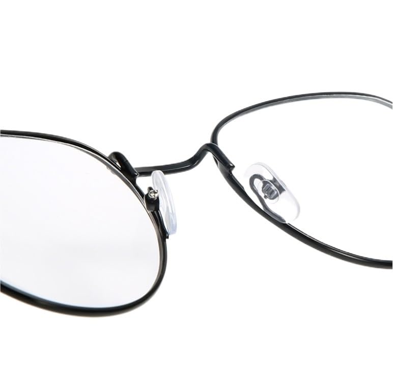 Lunettes de Lecture Classiques en métal Anti-UV, Verres Plats Anti-lumière Bleue(C6,1.50)