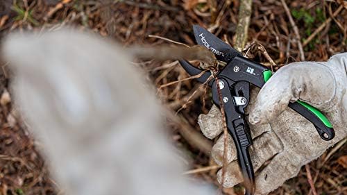 Hooyman Forged Loppers and Ratchet Pruner with Heavy Duty Steel Construction, Ergonomic No-Slip H-Grip Handles, and Blade Lock for Gardening, Land Management, Yard Work, Trimming, Pruning, and Outdoor