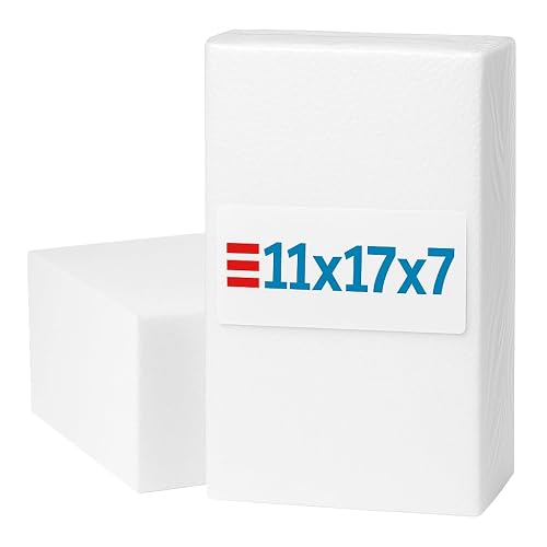 Silverlake 11x17x7 Craft Foam for Styrofoam Block Projects - Large - White
