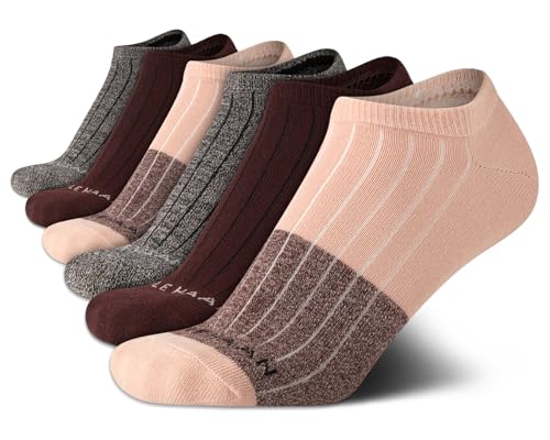 Cole Haan Womens Athletic Socks - Performance Cushion No Show Socks (6 Pack)