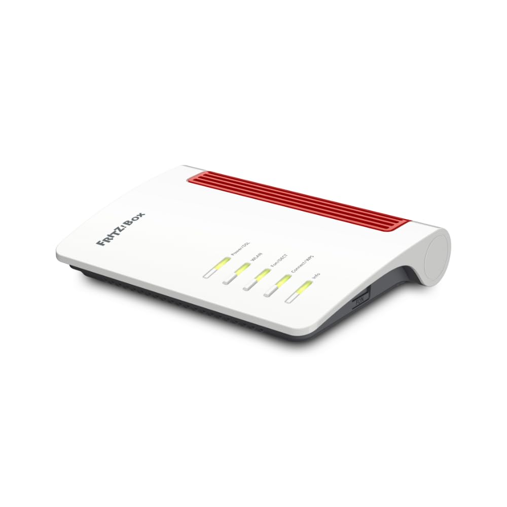 AVM FRITZ!Box 7530 AX International Modem routeur DSL/VDSL avec Wi-Fi 6, Mesh Master, Wi-Fi jusqu'à 1 800 Mbps (5 GHz) + 600 Mbps (2, 4 GHz), base DECT, Serveur multimédia | Wi-Fi bi-bande (2,4/5 GHz), stable pour le streaming et le télétravail, centrale