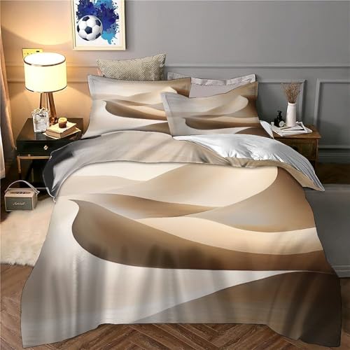 Parure de lit microfibre résistante housse de couette imprimé 3D 1P - 6