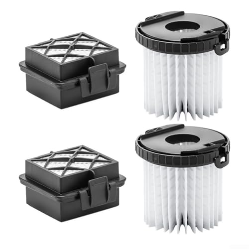 Kit de filtros de repuesto para aspiradoras Karcher – Para 2.863-240.0 y 2.863-239.0 – Filtros HEPA compatibles con VC5, VC5 inalámbrico (2+2)