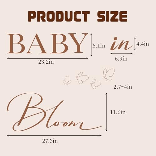 Baby in Bloom Baby Shower Stickers decorativos miniatura 5