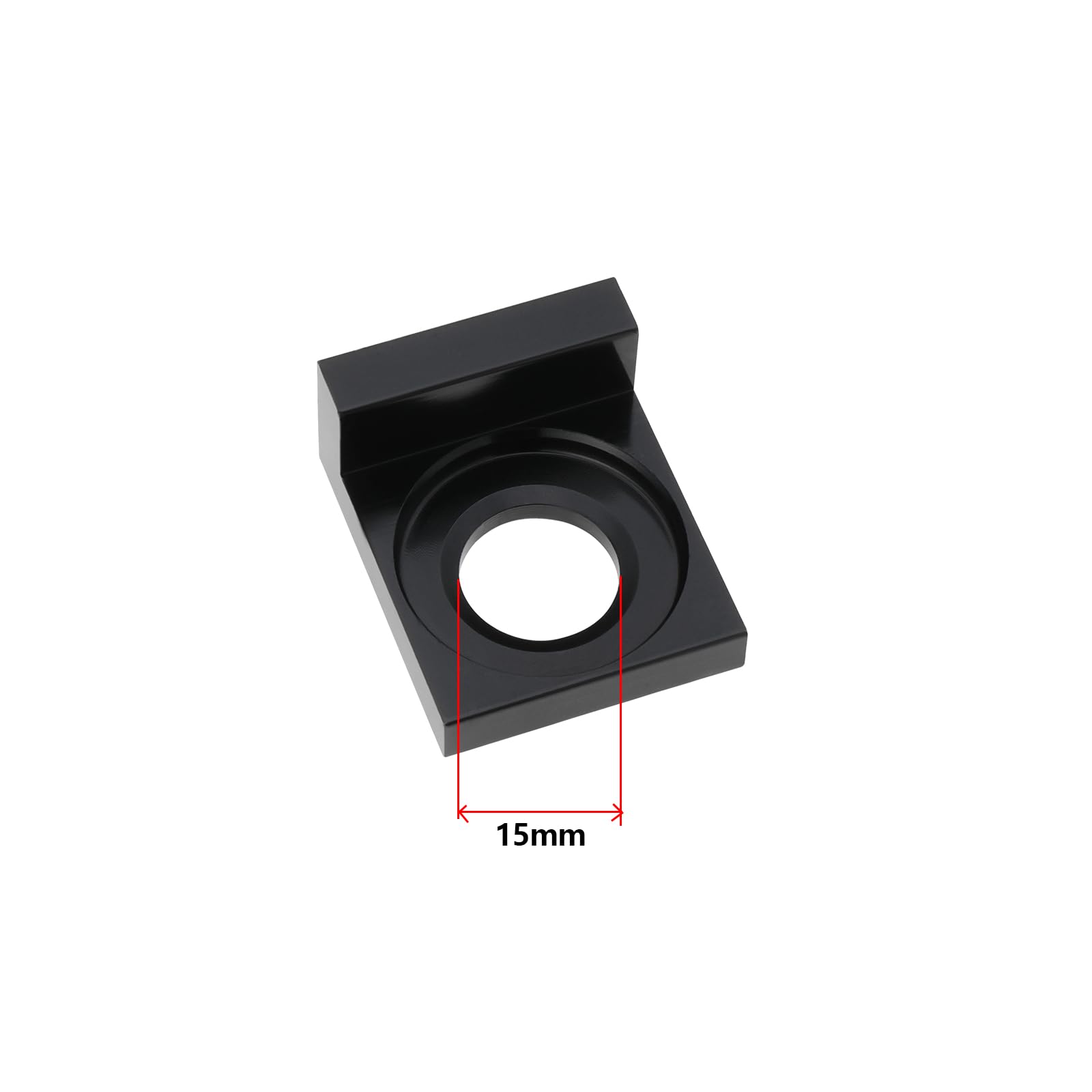 ECSiNG 2 piezas Tensor de cadena de motocicleta con agujero de 15 mm Ajustador de cadena CNC para bicicleta de motor de tierra Motocicleta 50cc 70cc 90cc 110cc 125cc Negro