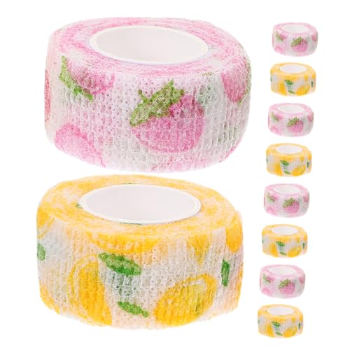 GALPADA 10 Pack Self-Adhesive Finger Tape Sports Tape for Wrapping Fabric Bandages Nail Protector Waterproof Stretchy Non-Woven for Athletes