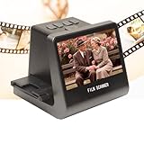 Diyeeni Filmscanner für 35-mm-126-110-Super-8-Dias, Restaurierung Alter Fotos, Digitalisierung mit 5-Zoll-LCD, 16 GB Speicher für PC, MacOS, TV