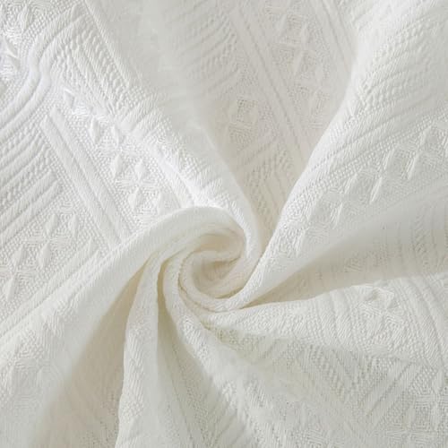 Nappe rectangulaire en coton et lin lavable pour table de cuisine - 7