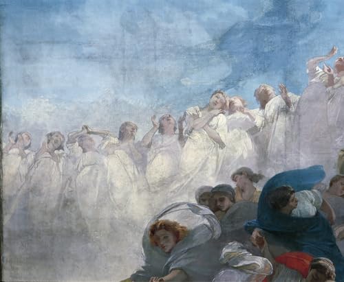 Tableau Domenico Morelli l'Assomption pour raviver un mur vide de chambre 60x90cm