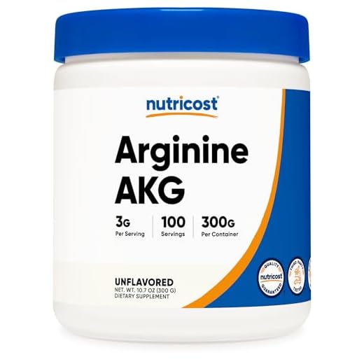 Nutricost Arginine AKG Powder 300 Grams (AAKG) - 3G Per Serving & 100 Servings - Pure Arginine Alpha Ketoglutarate