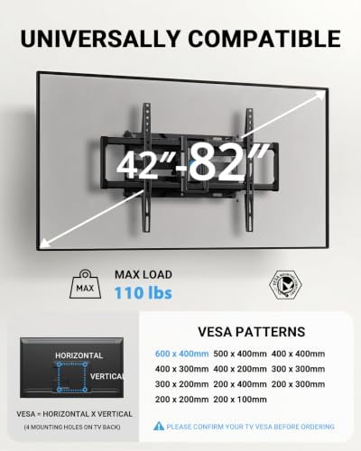 Pipishell Full Motion TV Mount (for 42-85"TVs) - image 2