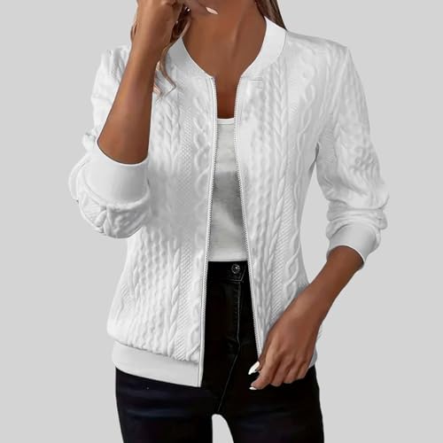 Chaquetas de jacquard transpirables con cremallera y manga larga 2