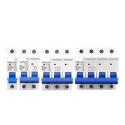 Disjoncteur miniature TOB1-63H haute performance 2P 32A pour réseau AC 230/400V