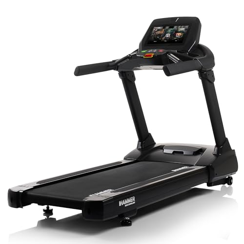 HAMMER Laufband TR 8000 ’25 – Profi Laufband elektrisch in Studioqualität, bis 22 km/h & 15{fcd748134831cffe06497ee7aff9bf72a59e3fc0baa972ddc5859a51f7ce9ba2} Steigung, TFT-Display, klappbarer Heimtrainer mit Pulssensoren & 10 Trainingsprogrammen für Cardiotraining HAMMER Laufband TR 8000 ’25 – Profi Laufband elektrisch in Studioqualität, bis 22 km/h & 15{fcd748134831cffe06497ee7aff9bf72a59e3fc0baa972ddc5859a51f7ce9ba2} Steigung, TFT-Display, klappbarer Heimtrainer mit Pulssensoren & 10 Trainingsprogrammen für Cardiotraining