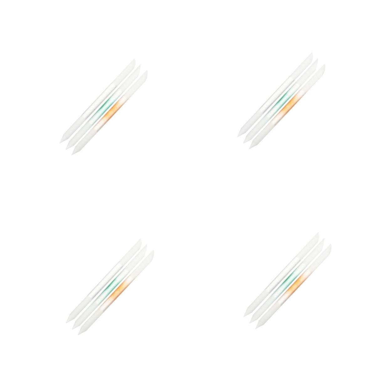 FRCOLOR 12 Stk Nagelfeile mit Doppelkopf nail repair gelnägel set nail accessories Zehennagelfeile Maniküre-Versorgung werkzeug Nagelfeilen aus Glas Nagellackstreifen gefrorenes Glas