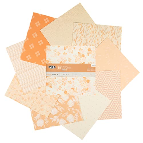 Art Gallery Fabrics Art Gallery Fusion 10'' Fabric Wonders 42pcs, Nectarine