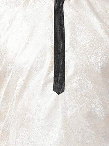 Image of VASTRAMAY Men Soft Cotton Kurta with Buttoned Cuff & Churidar Pyjama Set - Comfortable Ethnic Wear for Eid, Holi, Weddings & Festive Occasions - Stylish Traditional Cotton Kurta Pyjama