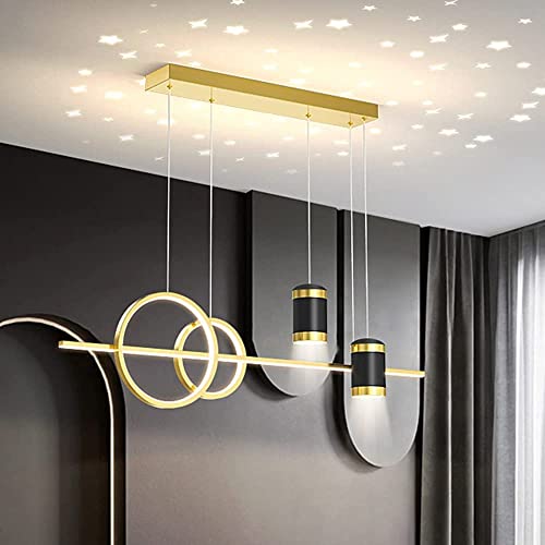 Lustres suspension de plafond 39 pouces télécommande salon bureau