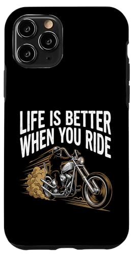 Life Is Better When You Ride �I�[�g�o�C�A�p���� �o�C�J�[���� �X�}�z�P�[�X iPhone 11 Pro �p