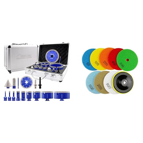 Kit de brocas diamantadas para azulejos 15 piezas miniatura 1