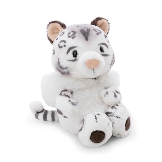 NICI Kuscheltier Schneeleopard Eleni Snowbell 25cm - weiß - Weiches Plüschtier – niedliches Stofftier zum Kuscheln & Spielen – tolle Geschenkidee für Kinder & Erwachsene - 62416