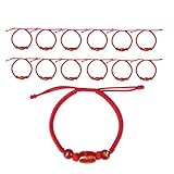 Matériau fiable et durable : fabriqués à partir de matériaux solides et fiables, ces bracelets du Nouvel An offrent une longévité ; l'utilisation de corde tissée et de perles de jade artificielles assure la durabilité, les perles rouge vif peuvent durer longtemps pour montrer la chance