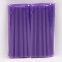 EHH Disposable Drinking Straws 7.4 Inches Long - Standard Size (purple, 250)