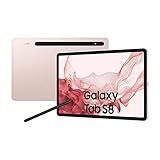 SAMSUNG Galaxy Tab S8 128GB Tablet-PC, rosa, Android 12, 5G
